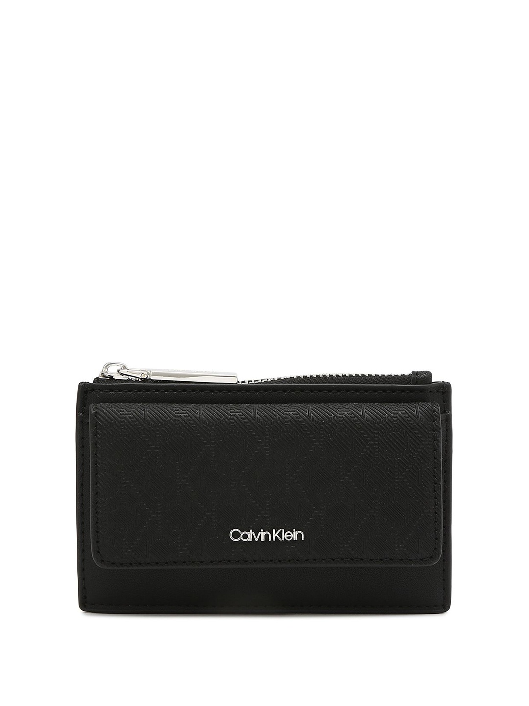 

Calvin Klein Women PU Zip Around Wallet, Black