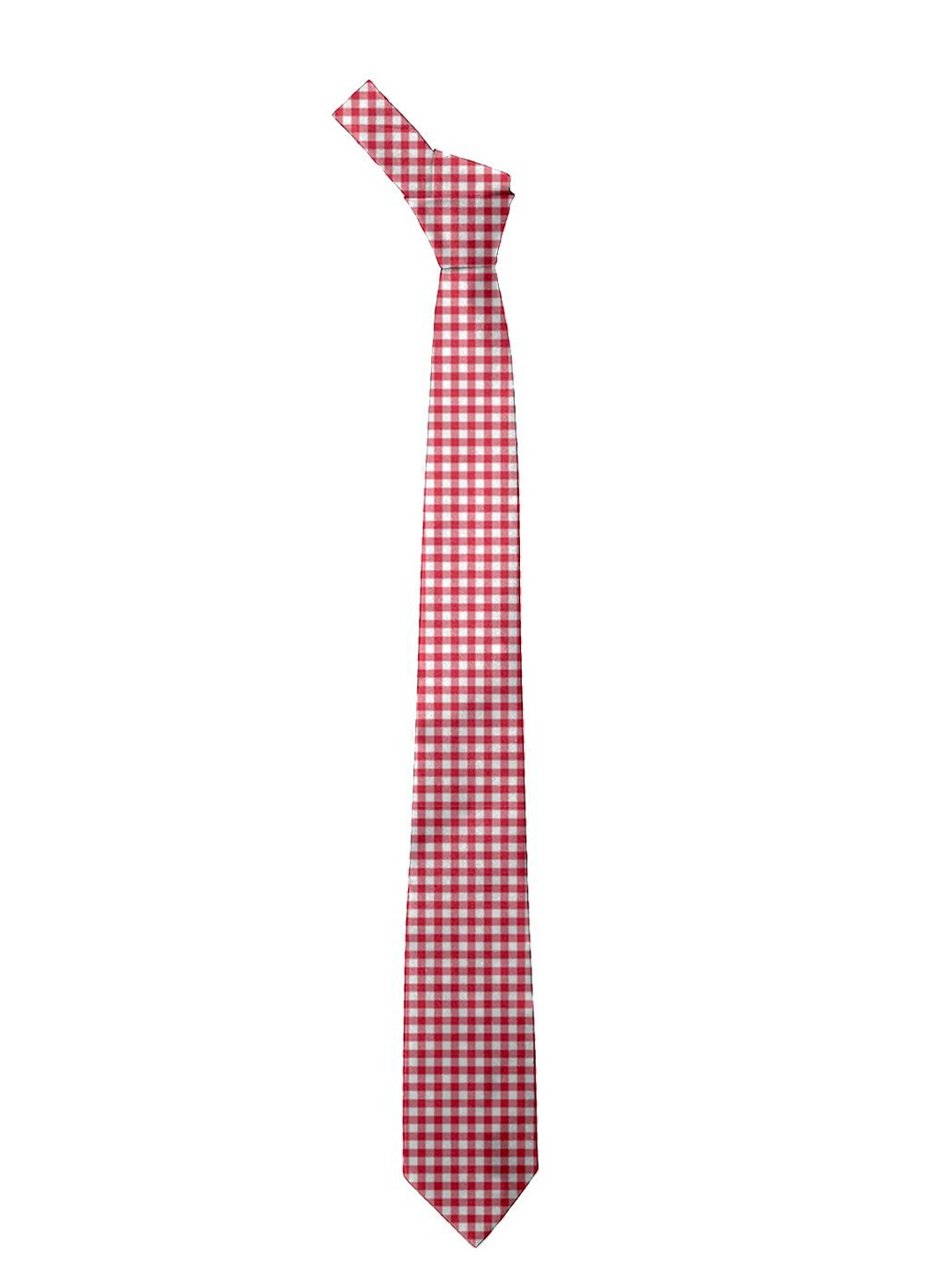 

Blacksmith Men Checked Broad Tie, Red