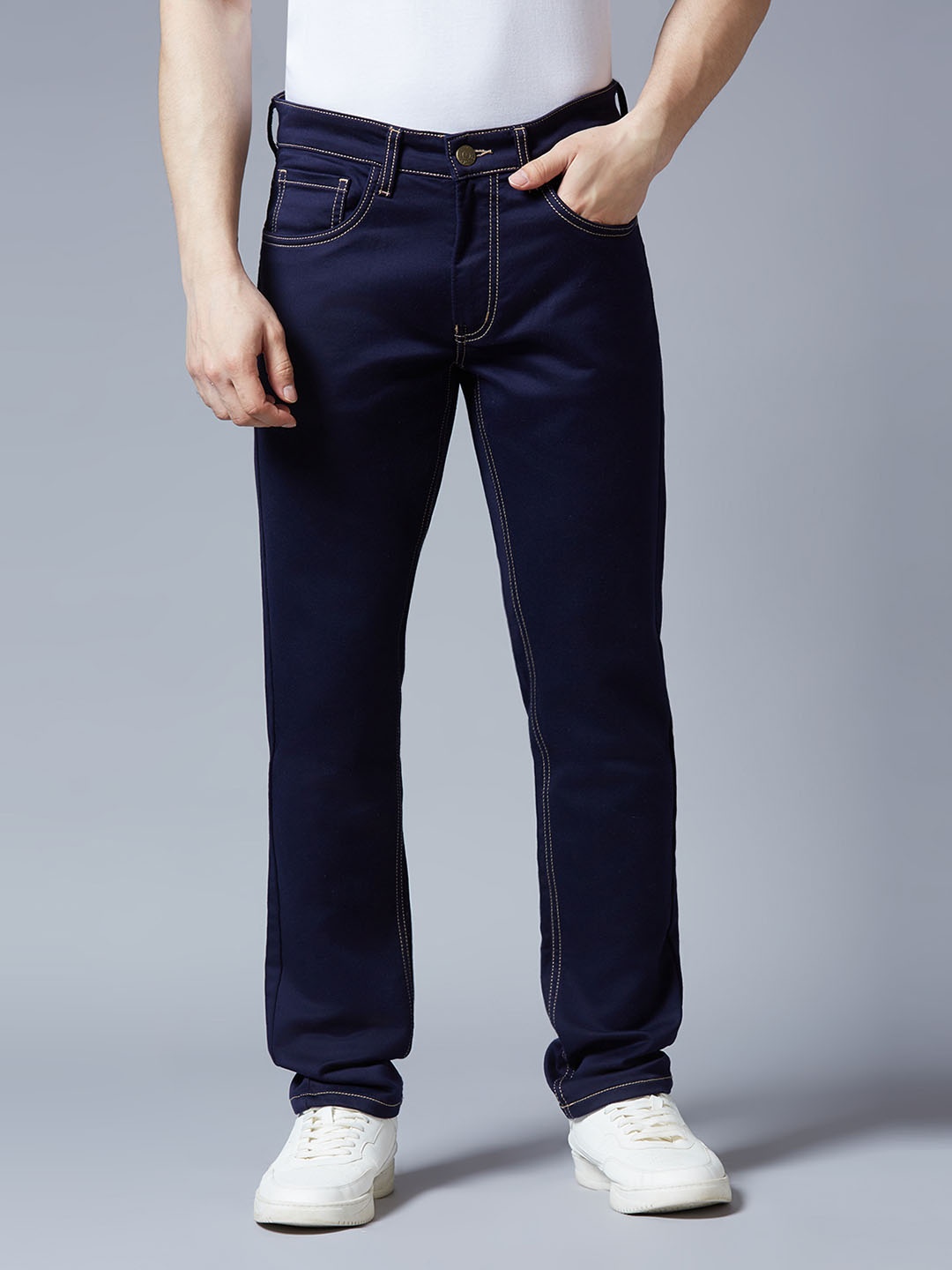 

HJ HASASI Men Stretchable Jeans, Blue
