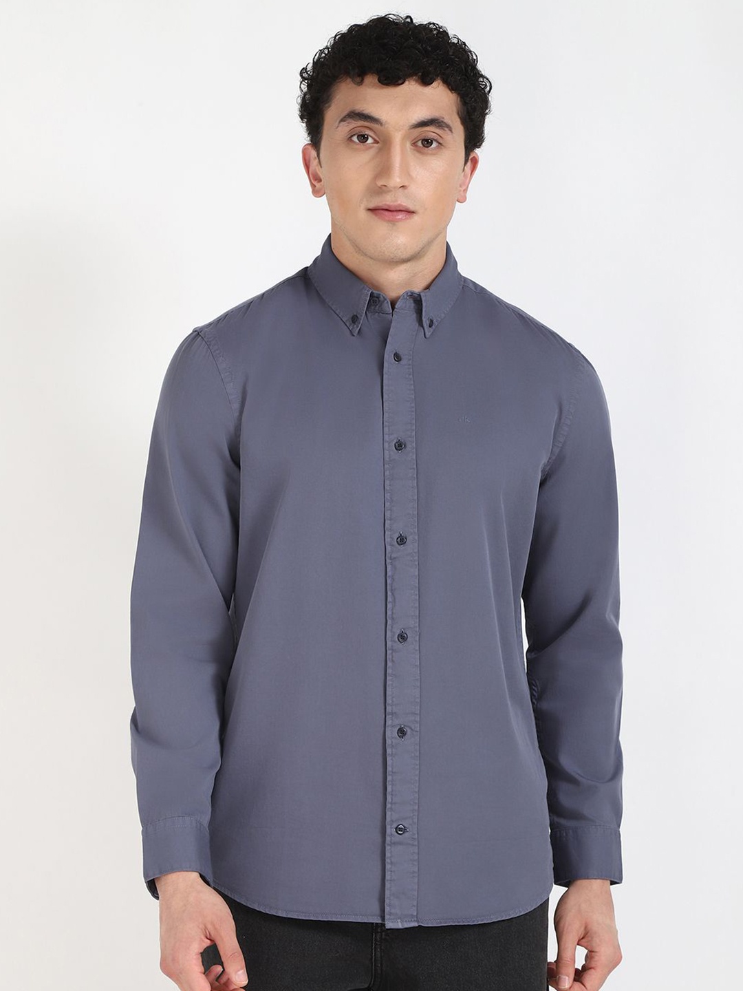 

Calvin Klein Jeans Men Classic Opaque Casual Shirt, Blue