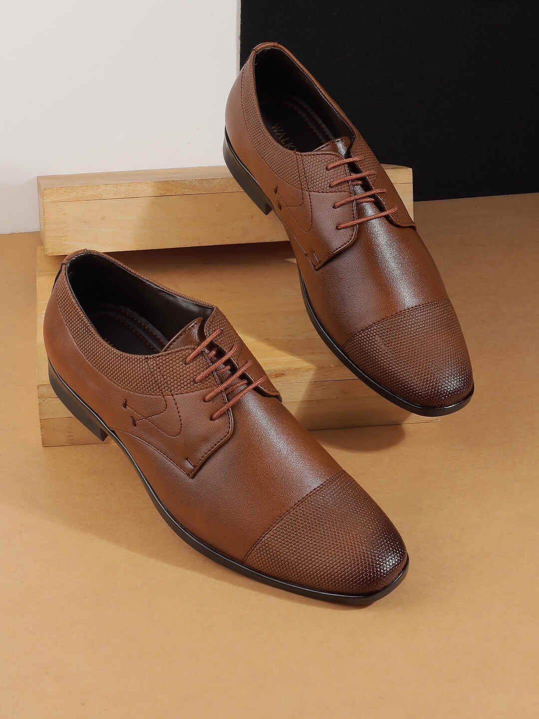 

WALKWAY by Metro Men Formal Derbys Shoes, Tan