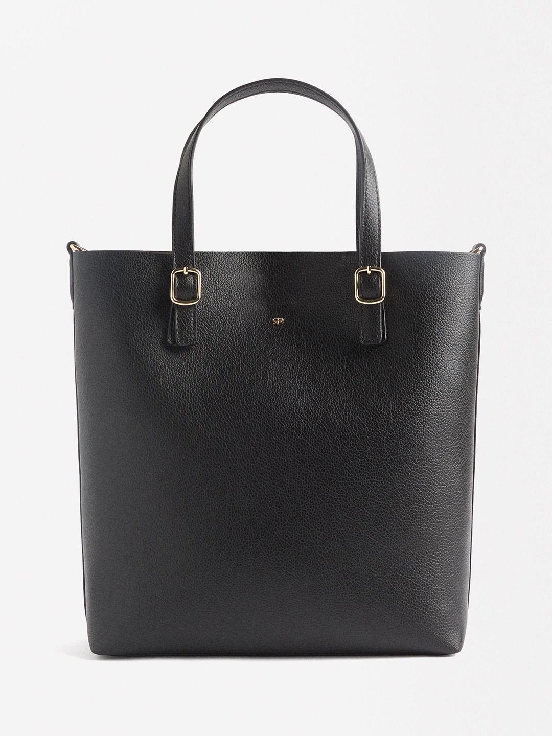 

PARFOIS Textured Structured Shoulder Bag, Black