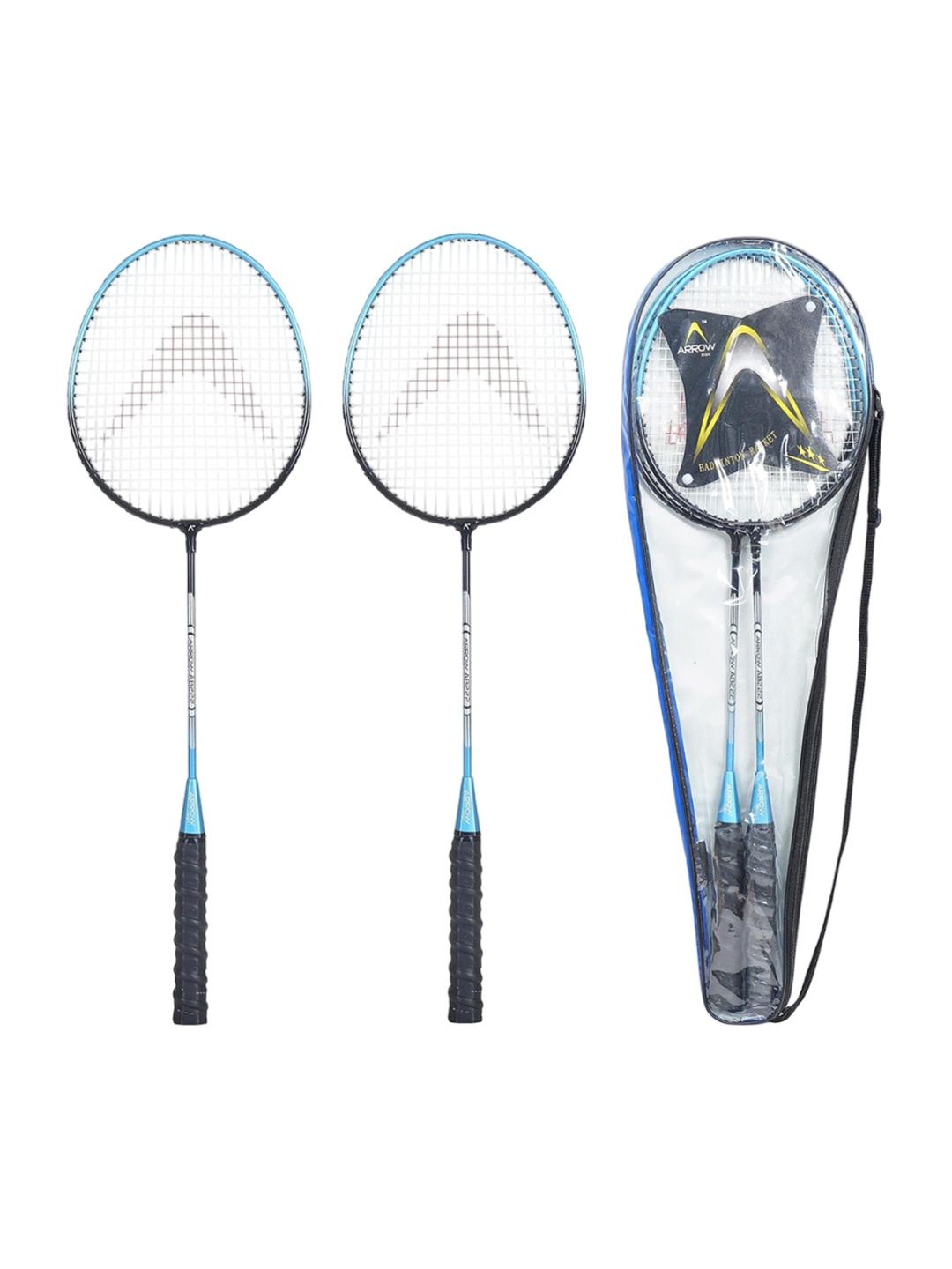 

ARROWMAX Lightweight Badminton Racquets Set With Carry Bag, Blue