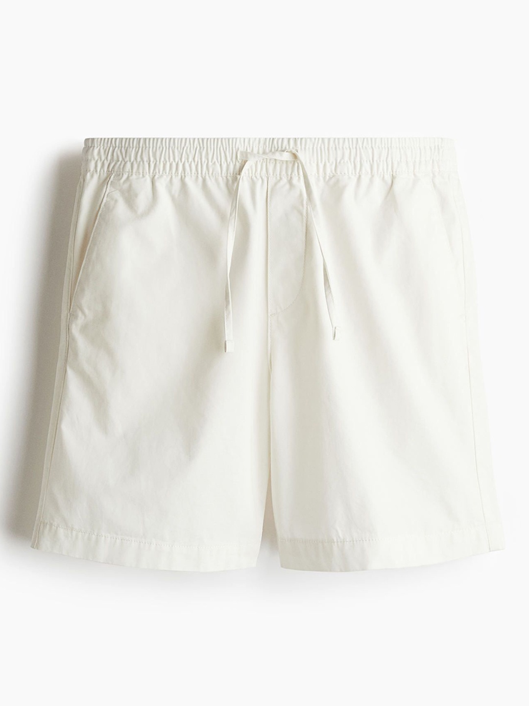 

H&M Regular Fit Canvas Shorts, White