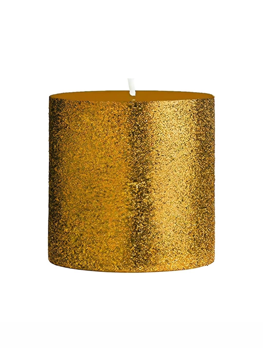 

atorakushon Gold-Toned 1 Pieces Glitter Scented Pillar Candle