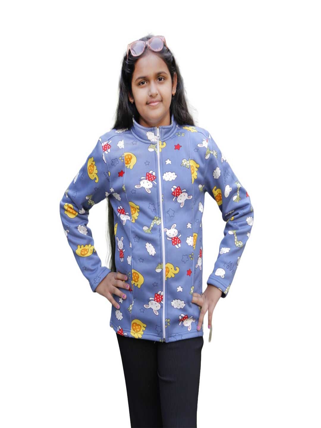 

Chombooka Unisex Kids Woollen Lightweight Longline Puffer Jacket, Purple