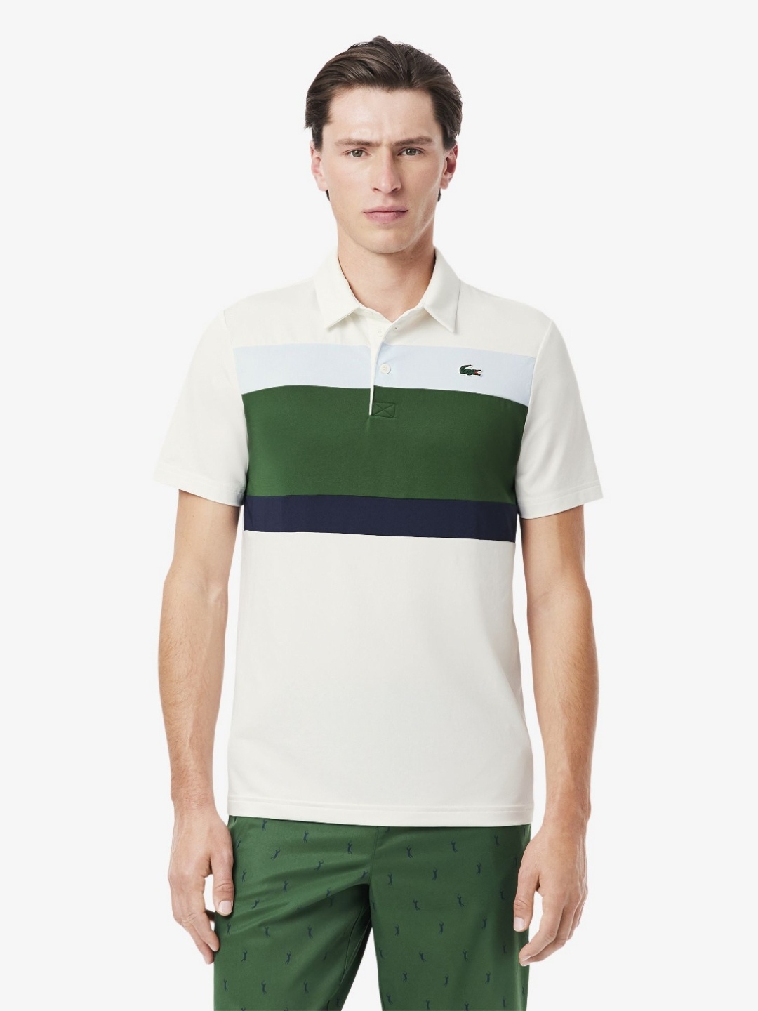 

Lacoste Men Polo Collar Pockets T-shirt, White