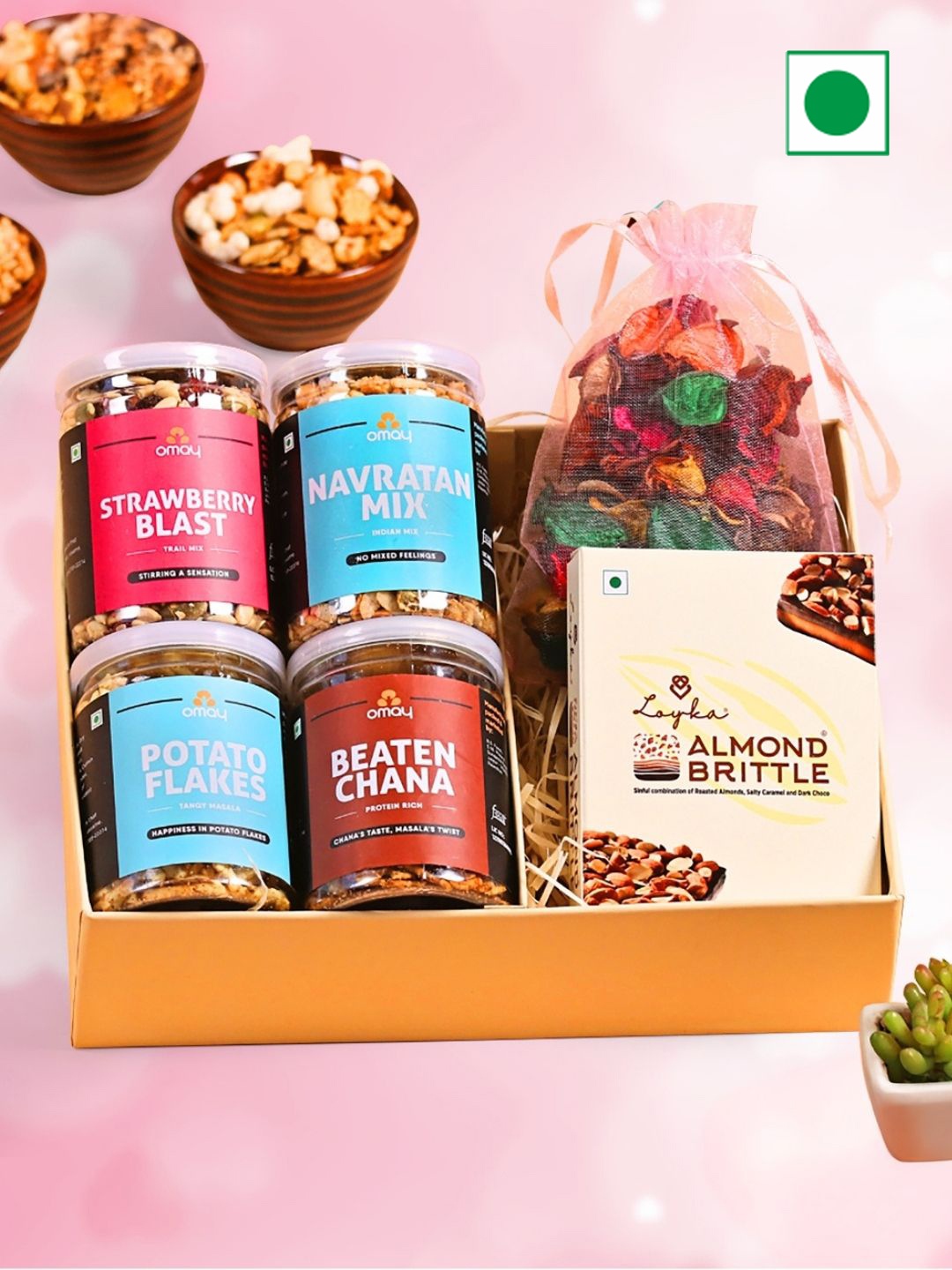 

Omay Foods 6 Pcs Wonderful Delights Valentine's Gift Box 700 g, Blue