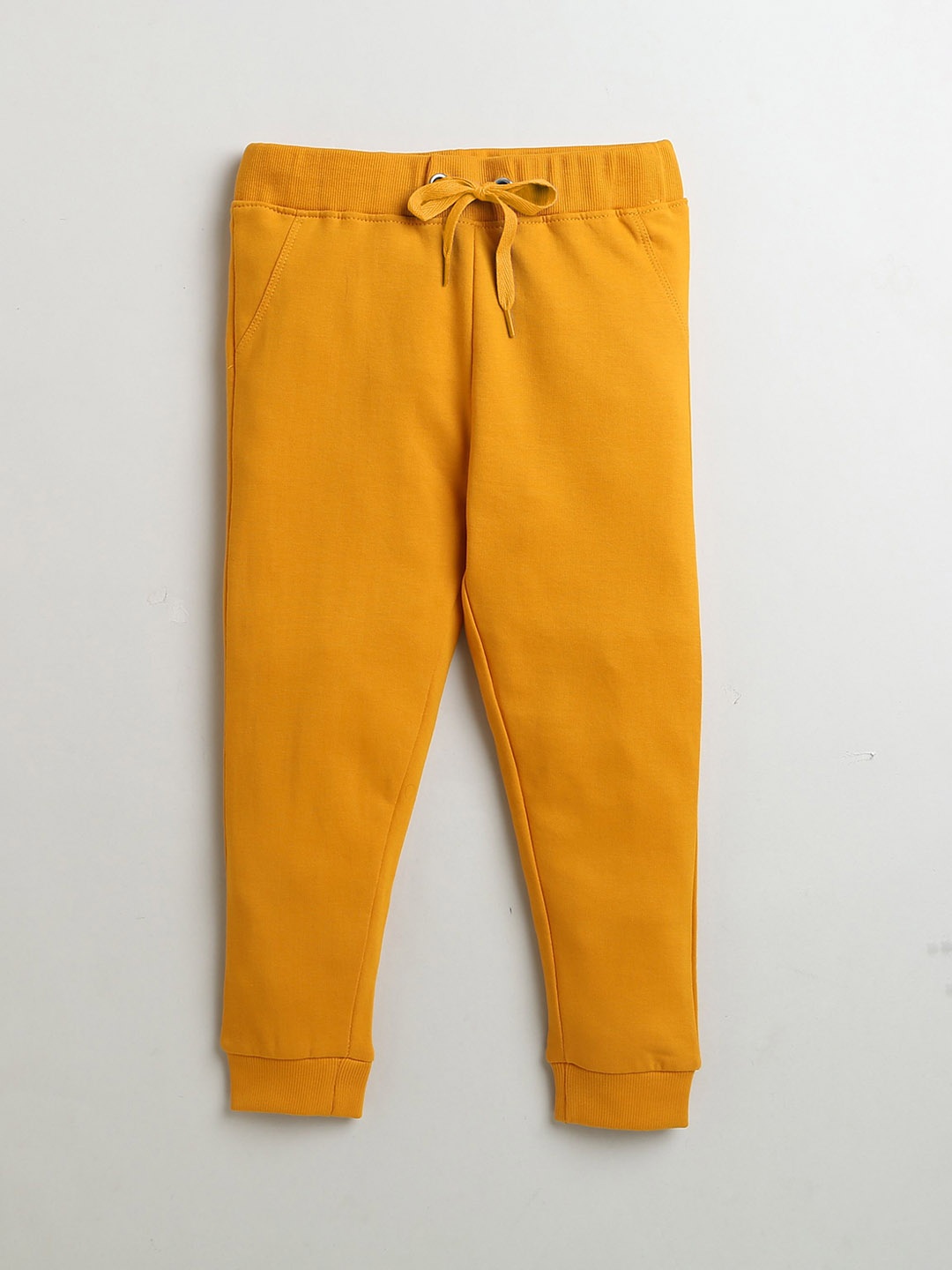 

ETCHED DESIGN Boys Pure Cotton Joggers, Mustard