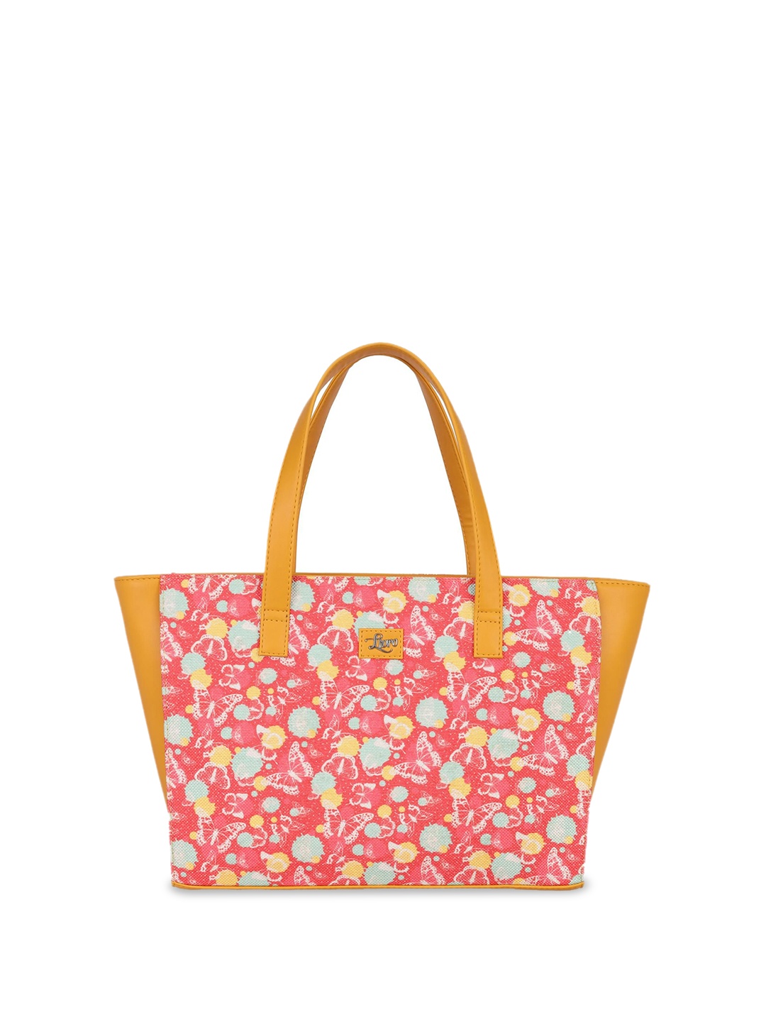 

LIVRO Floral Shopper Tote Bag, Yellow