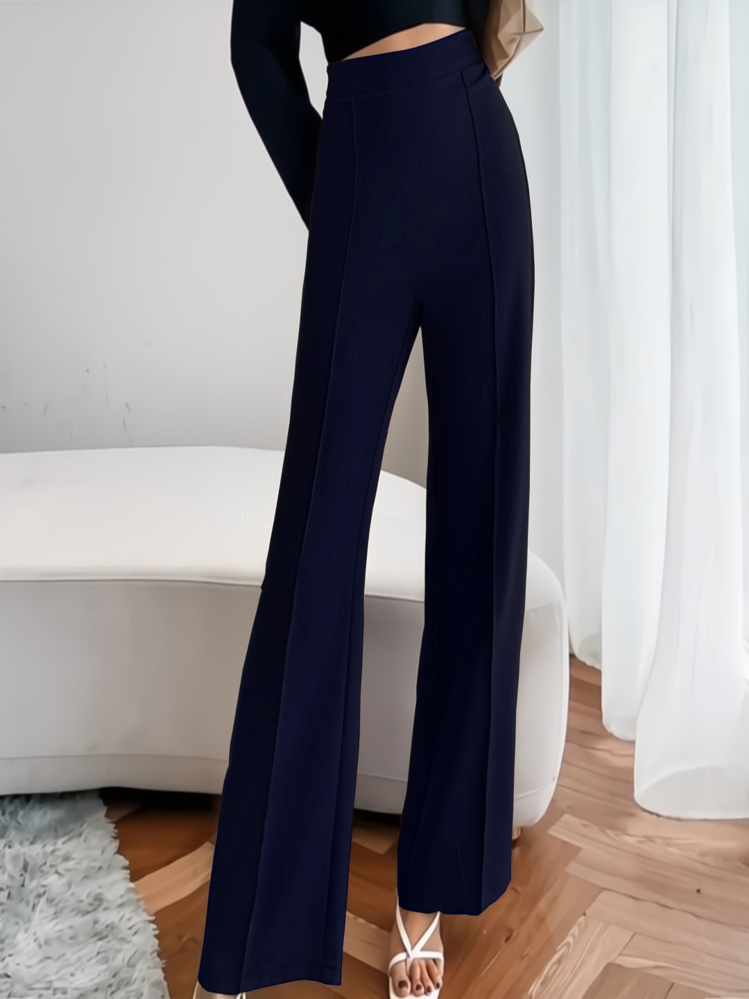 

Kushi Flyer Women Regular Fit Trousers, Blue