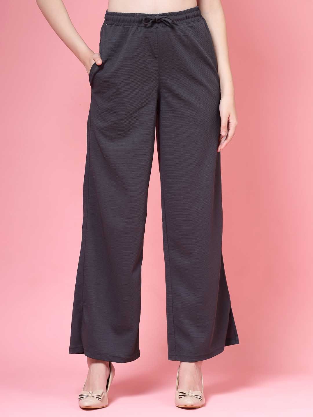 

PAUSE SPORT Women Original Flared Wrinkle Free Trousers, Grey