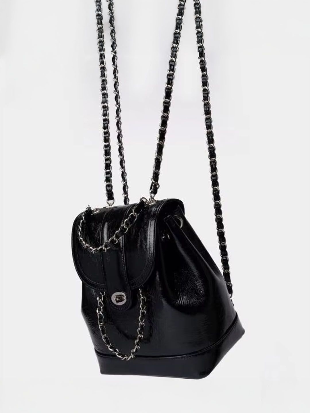 

StyleCast Bucket Shoulder Bag with Quilted, Black