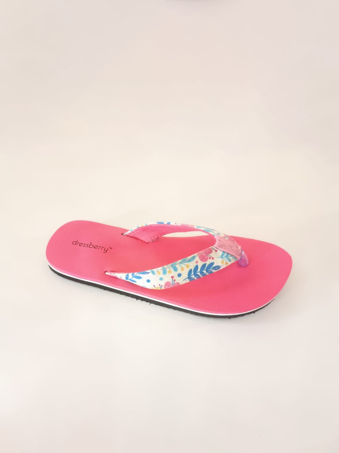 

DressBerry Women Printed Rubber Thong Flip-Flops, Pink