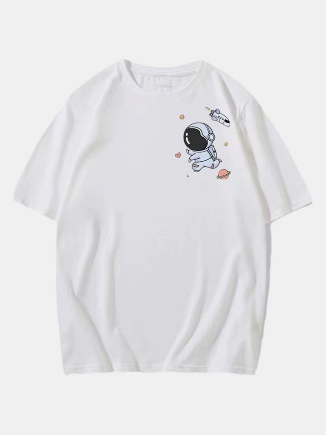 

DressBerry Women Extended Sleeves Pockets T-shirt, White