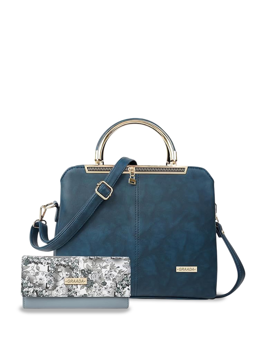 

GRAADA Structured Satchel, Blue