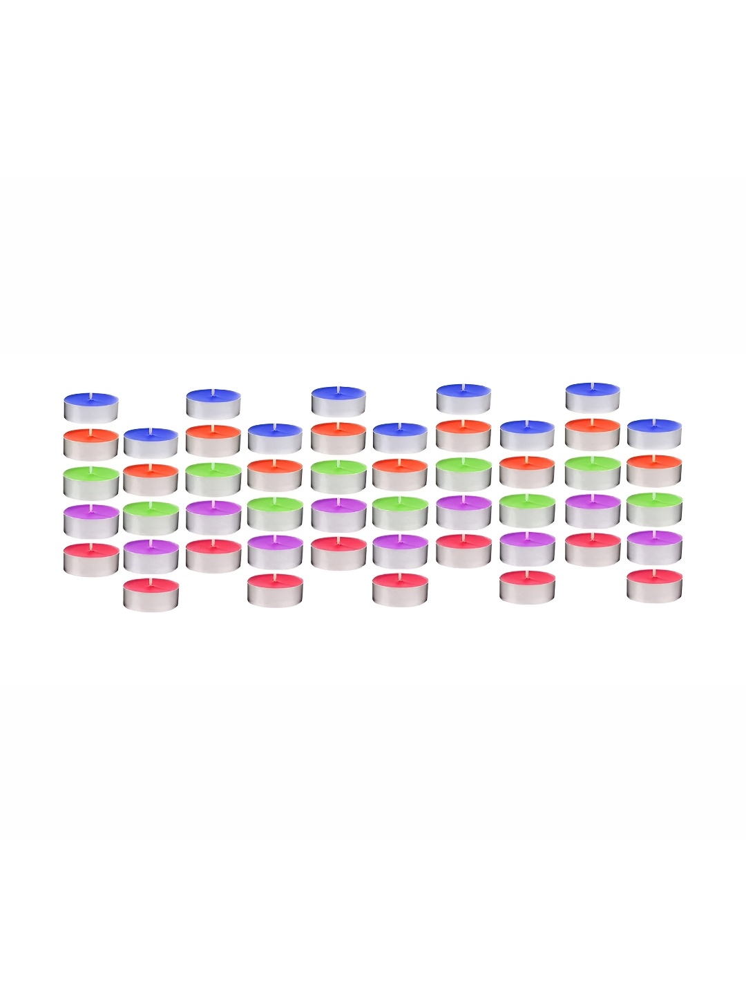 

atorakushon 50 pcs Multicolor Scented Tea Light Candles, Blue
