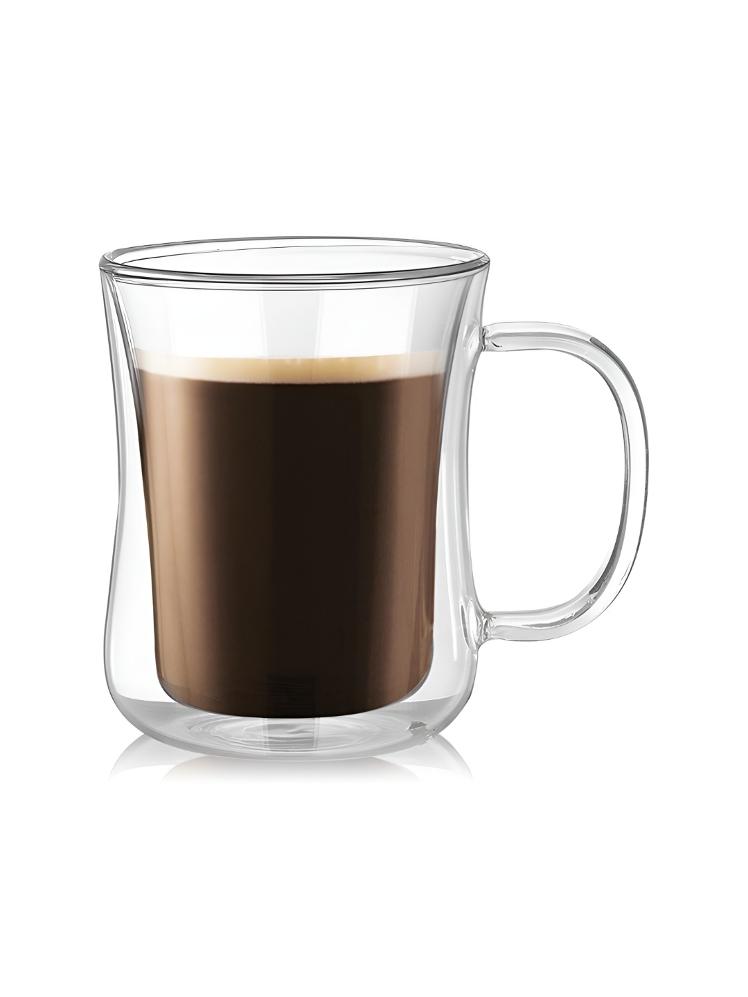 

We3 Transparent Borosilicate Glass Mug with Handle-220 ml