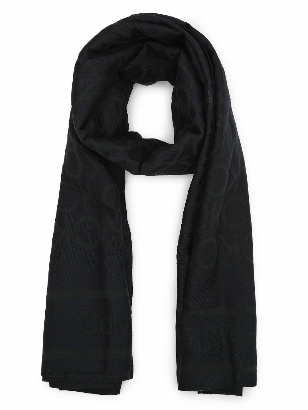 

Calvin Klein Women Logo Printed Scarves, Navy blue