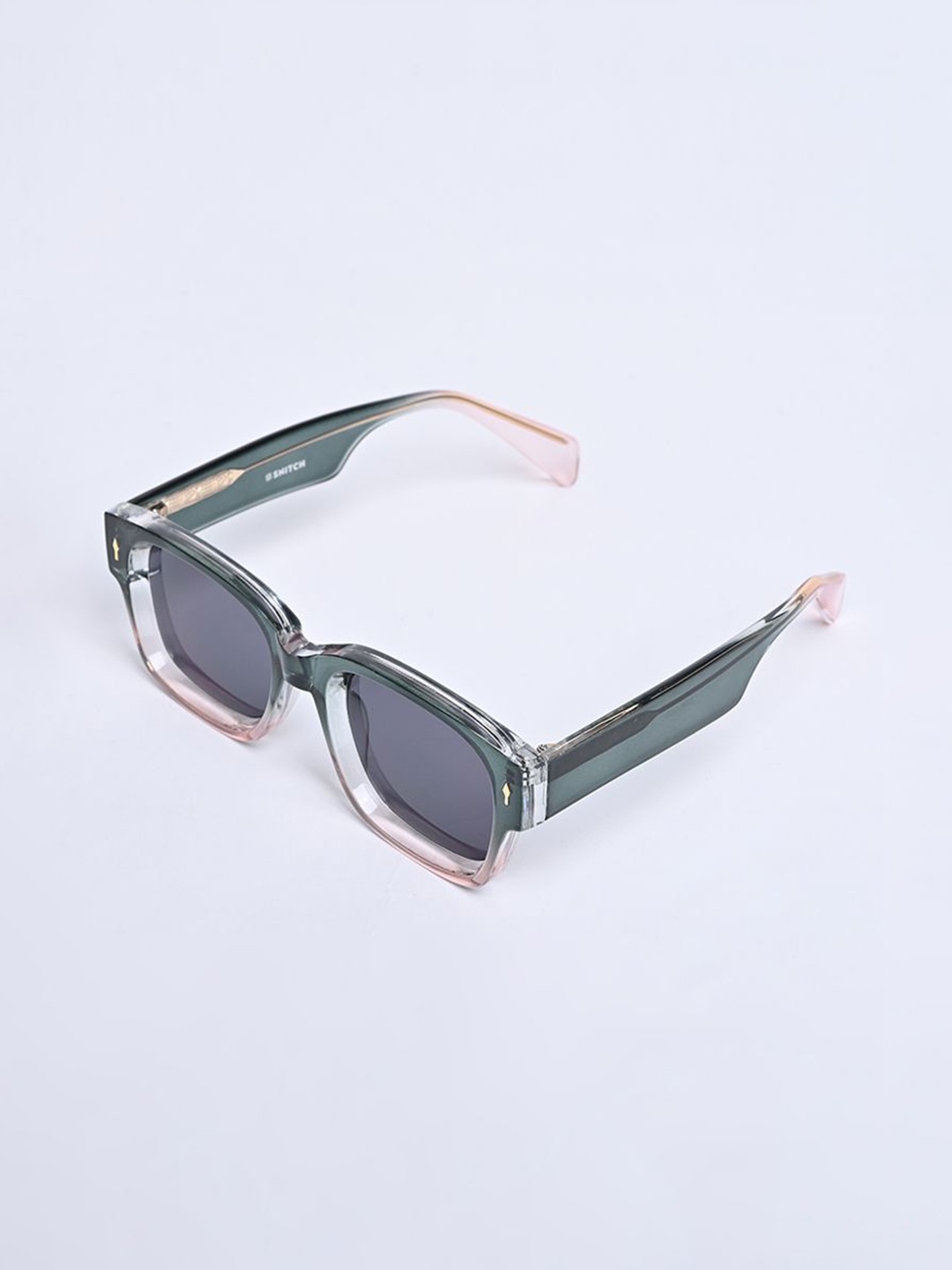 

Snitch Men Square Sunglasses With UV Protected Lens SN0059, Green