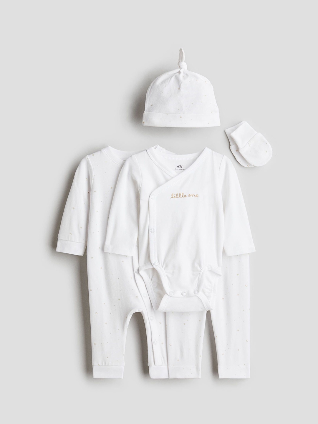 

H&M 5-Piece Cotton Jersey Gift Set, White