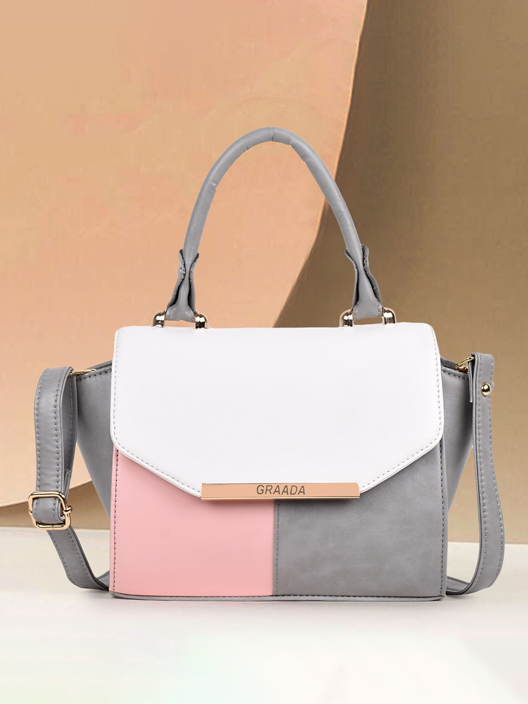 

GRAADA Shopper Satchel, Grey