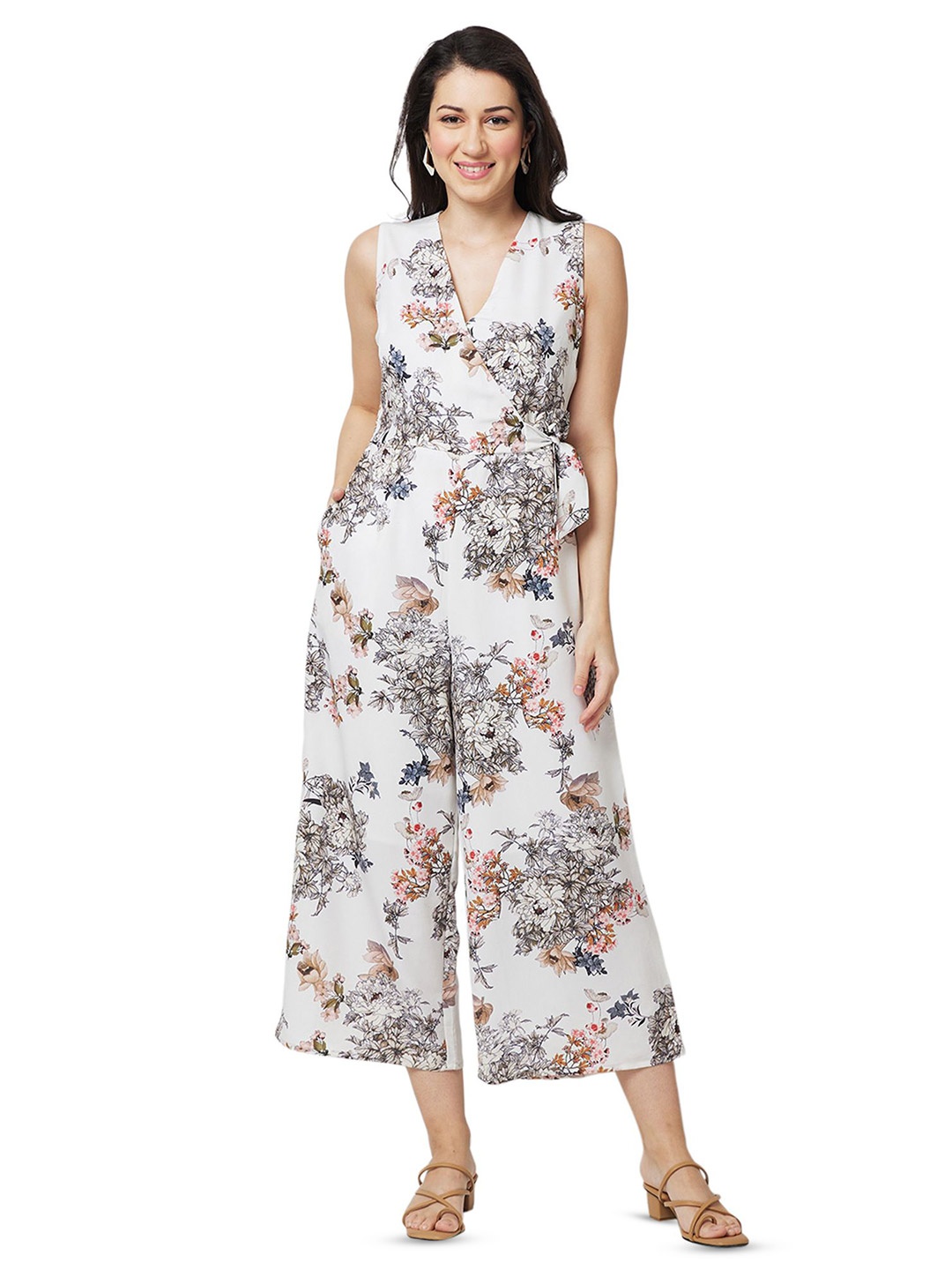 

Iti Printed Basic Jumpsuit, Off white