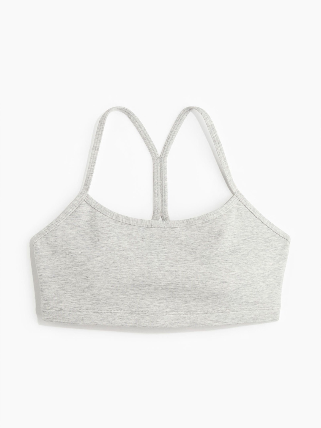 

H&M Light Support Sports Bra In DryMove, Grey