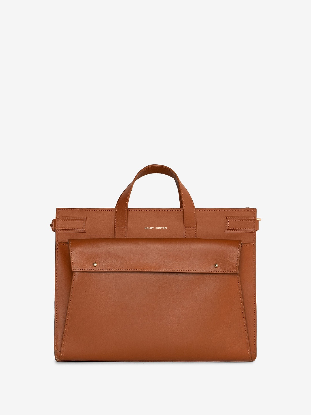 

KELBY HUSTON Unisex Leather Laptop Bag, Tan
