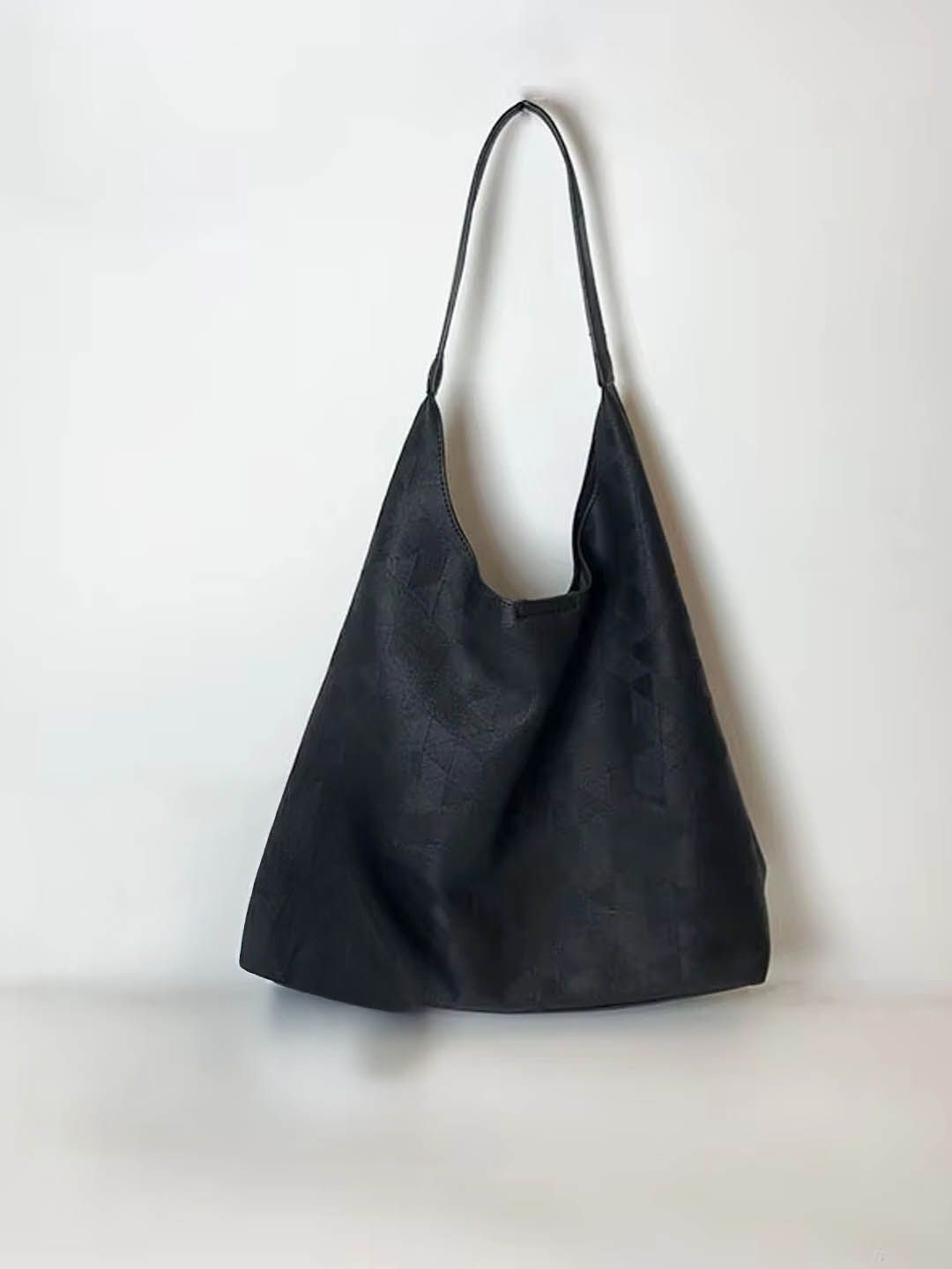 

StyleCast Textured Shopper Hobo Bag with Tasselled, Black