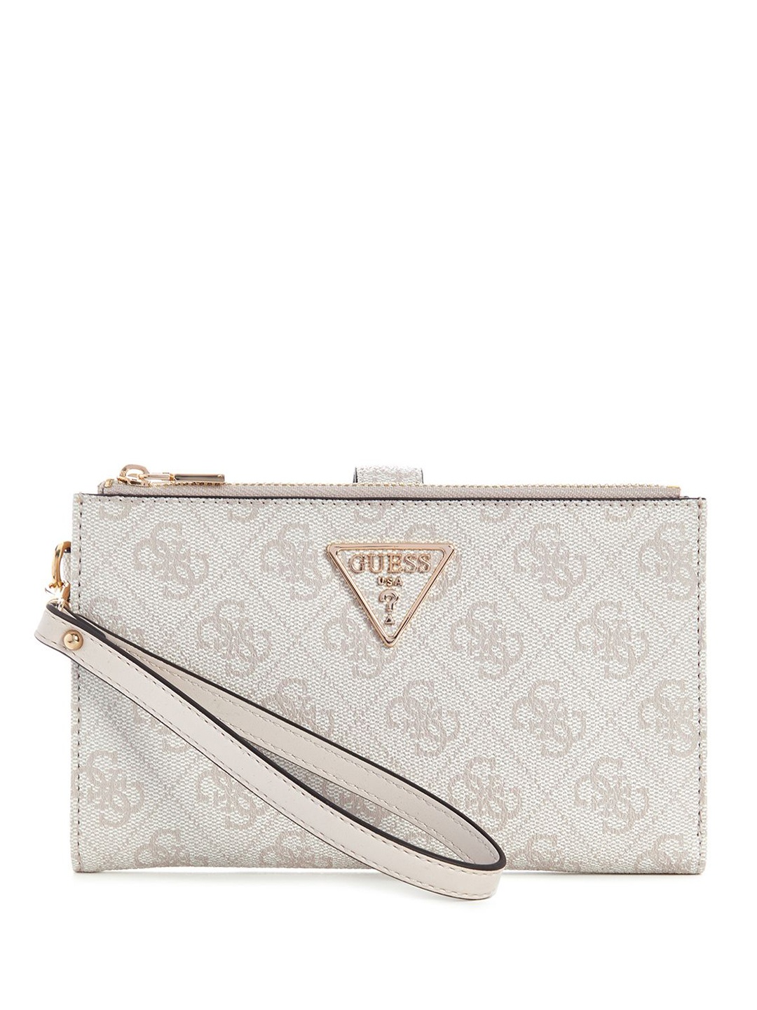 

GUESS Women Printed PU Two Fold Wallet, Grey