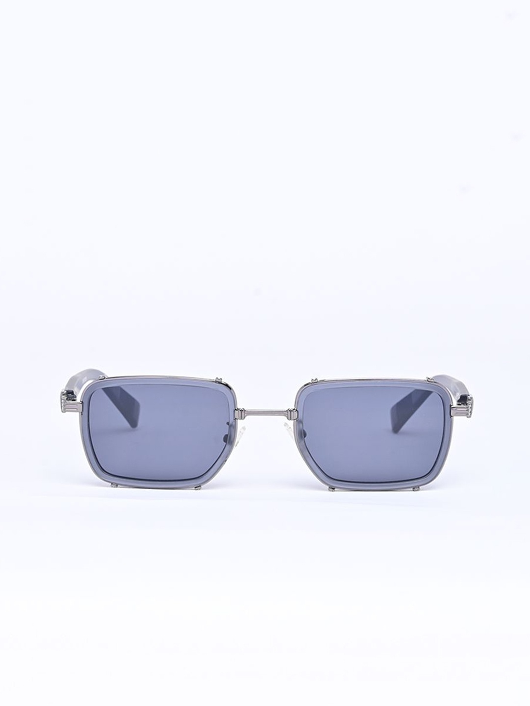 

Snitch Men Sleek Rectangle Grey Sunglasses with UV Protected Lens SN0038