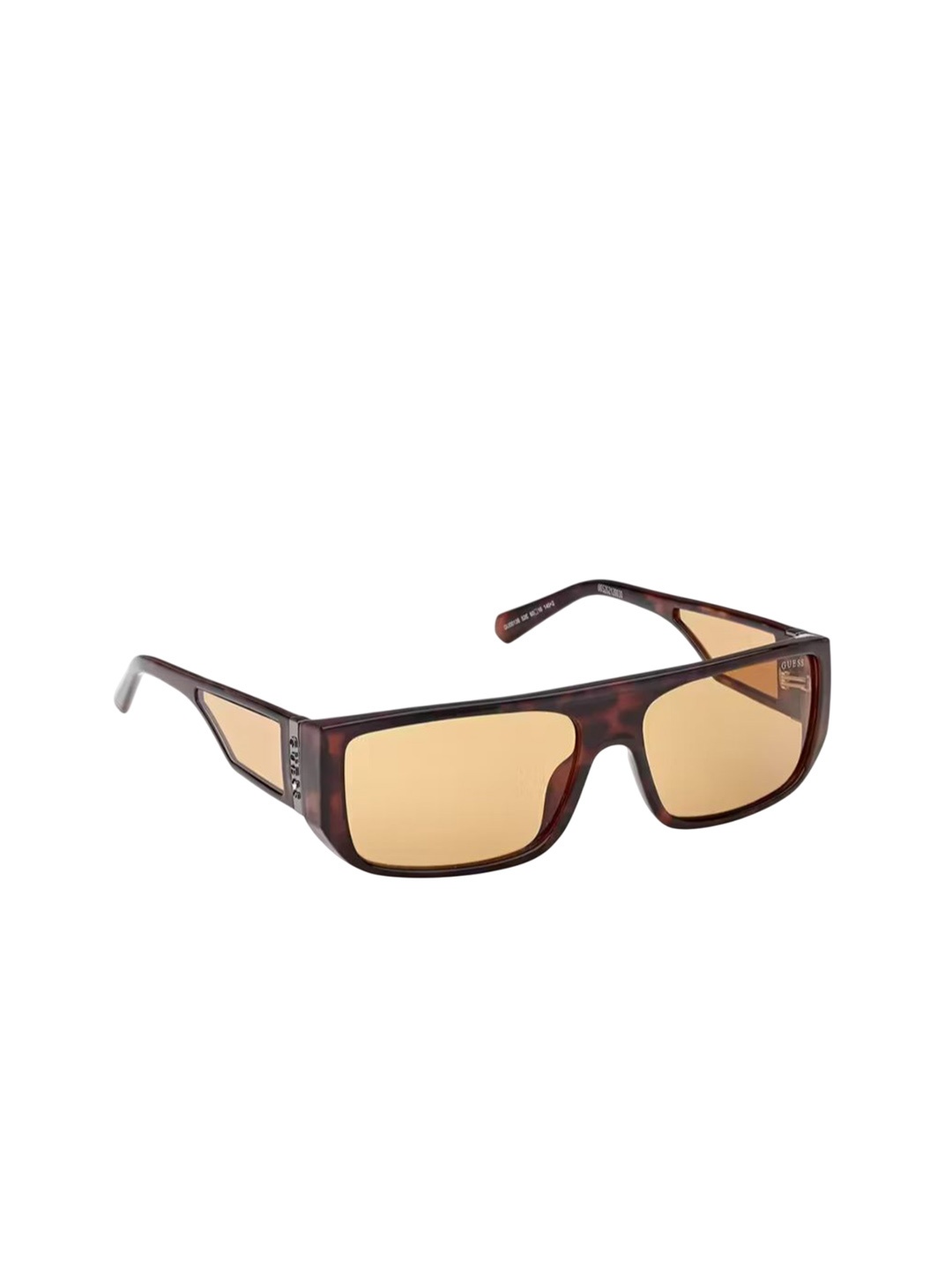 

GUESS Unisex Rectangle Sunglasses with UV Protected Lens GUS0013652E60SG, Brown