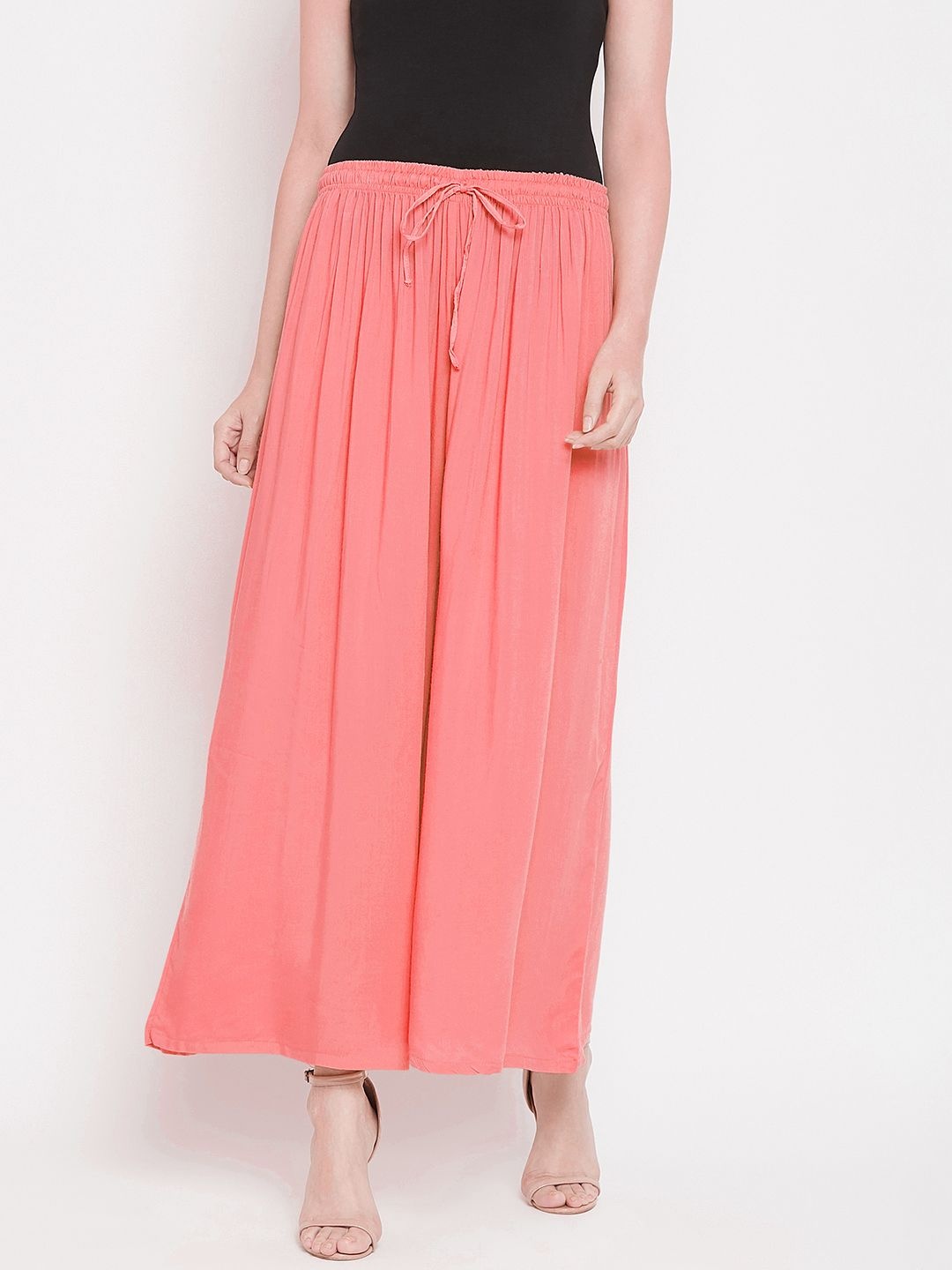 

Castle Lifestyle Women Flared Palazzos, Pink