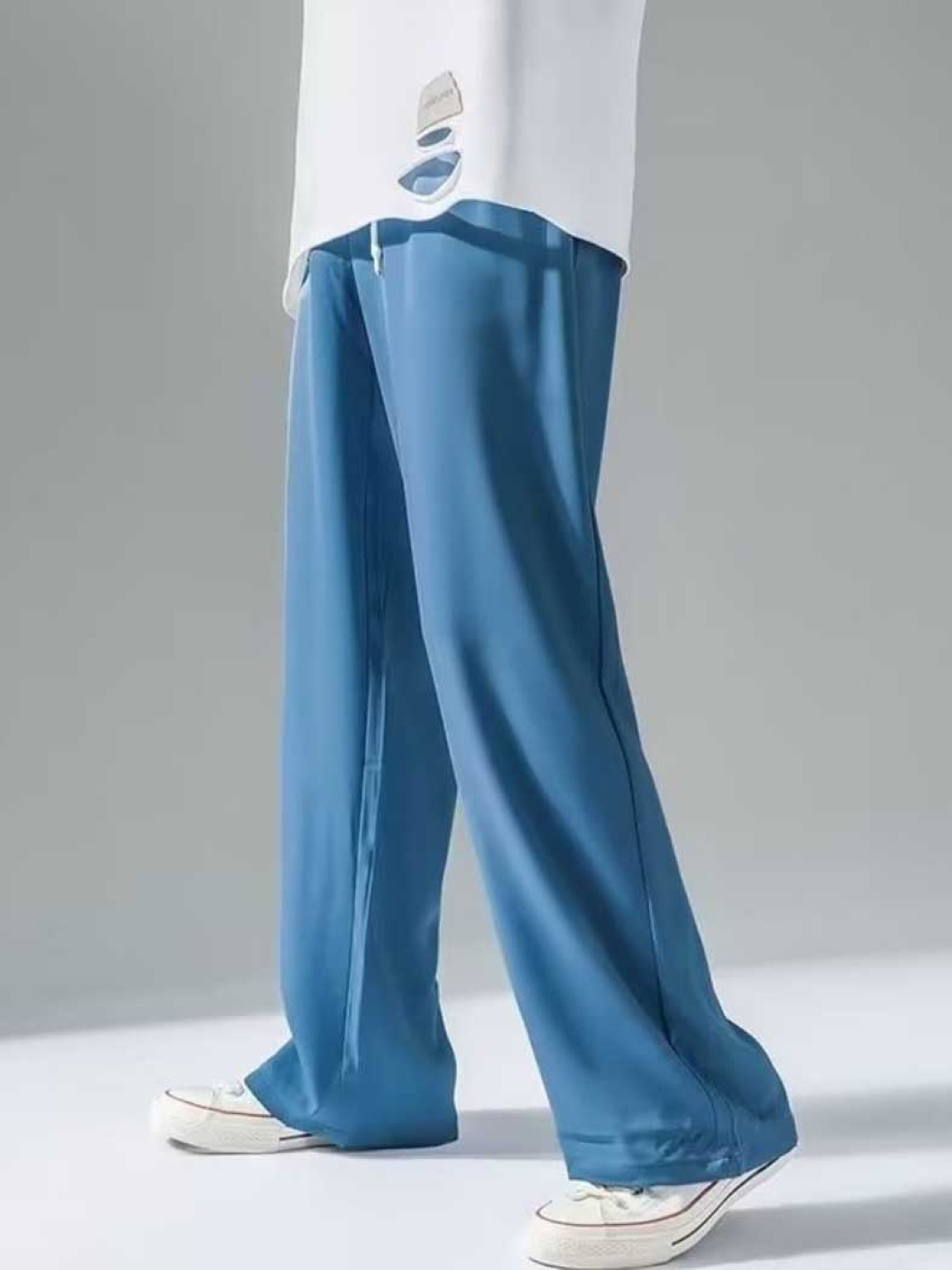 

StyleCast Men High-Rise Trousers, Blue