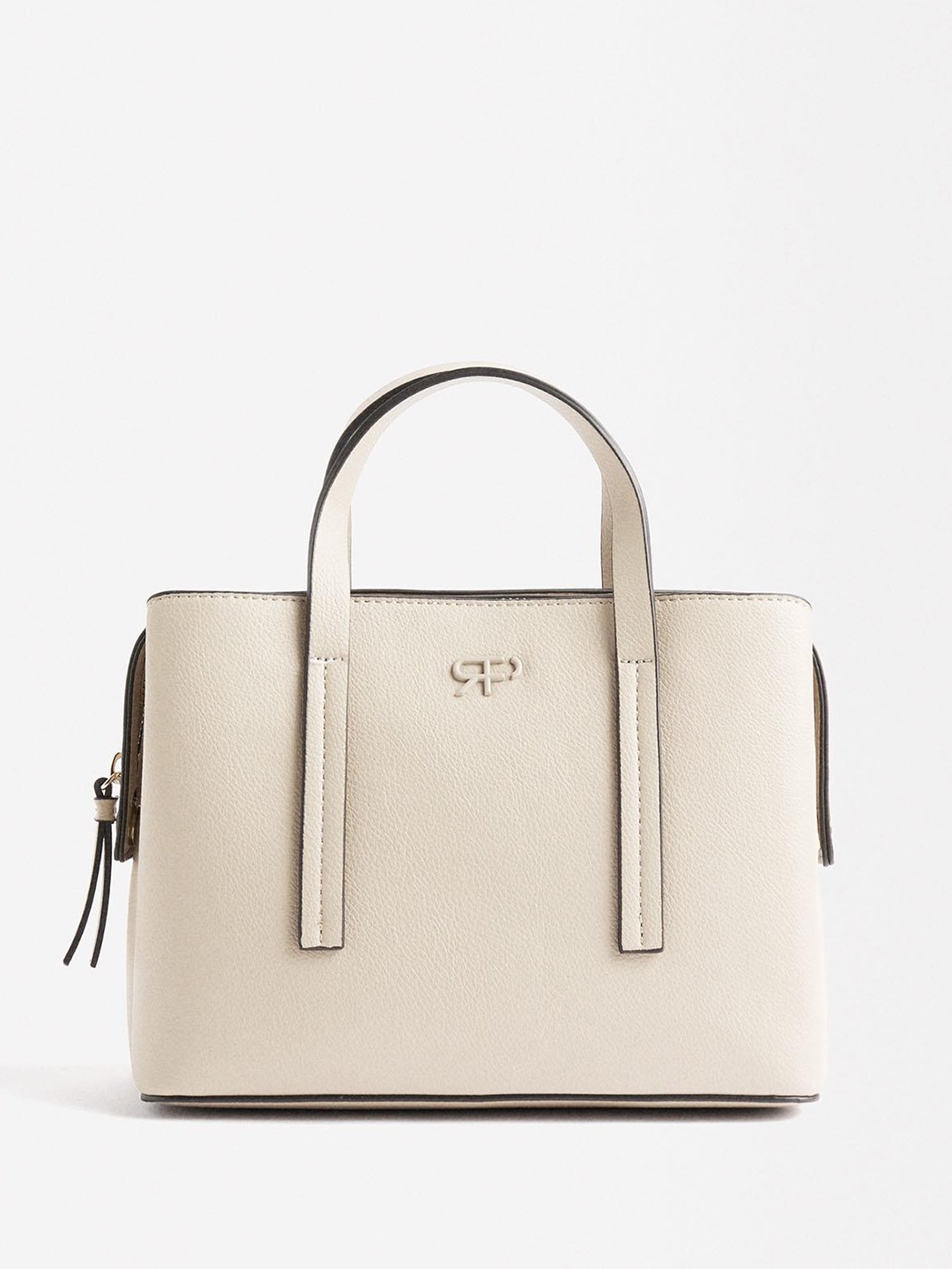 

PARFOIS Structured Handheld Bag, Off white