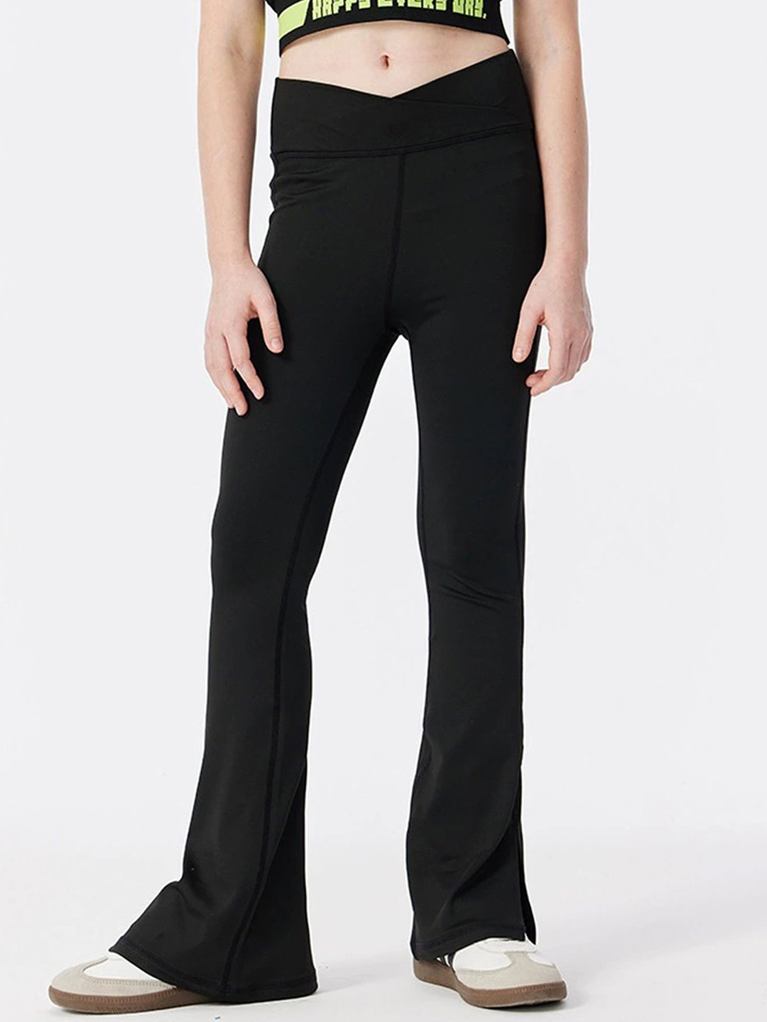 

LULU & SKY Girls Low-Waist Gym Trousers, Black