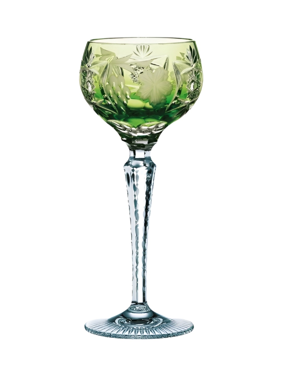 

Nachtmann Traube Green & Transparent Textured Reseda Wine Glass