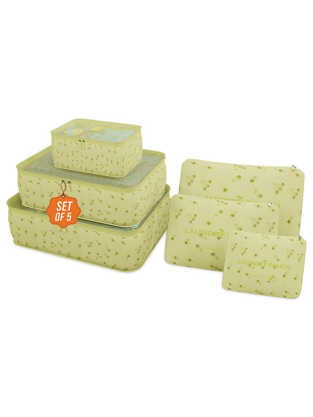 

Kuber Industries Unisex 30 Pcs Floral Printed Foldable Organisers, Green