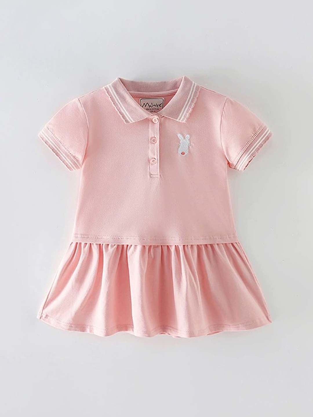 

LULU & SKY Girls Drop-Waist Dress, Pink