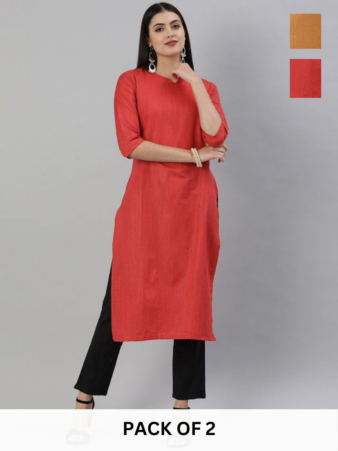 

KALINI Women Kurta, Red
