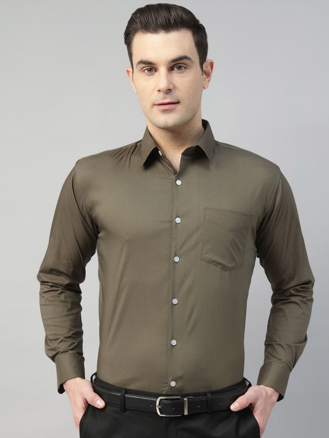 

Hancock Stretchable Slim Fit Formal Shirt, Blue