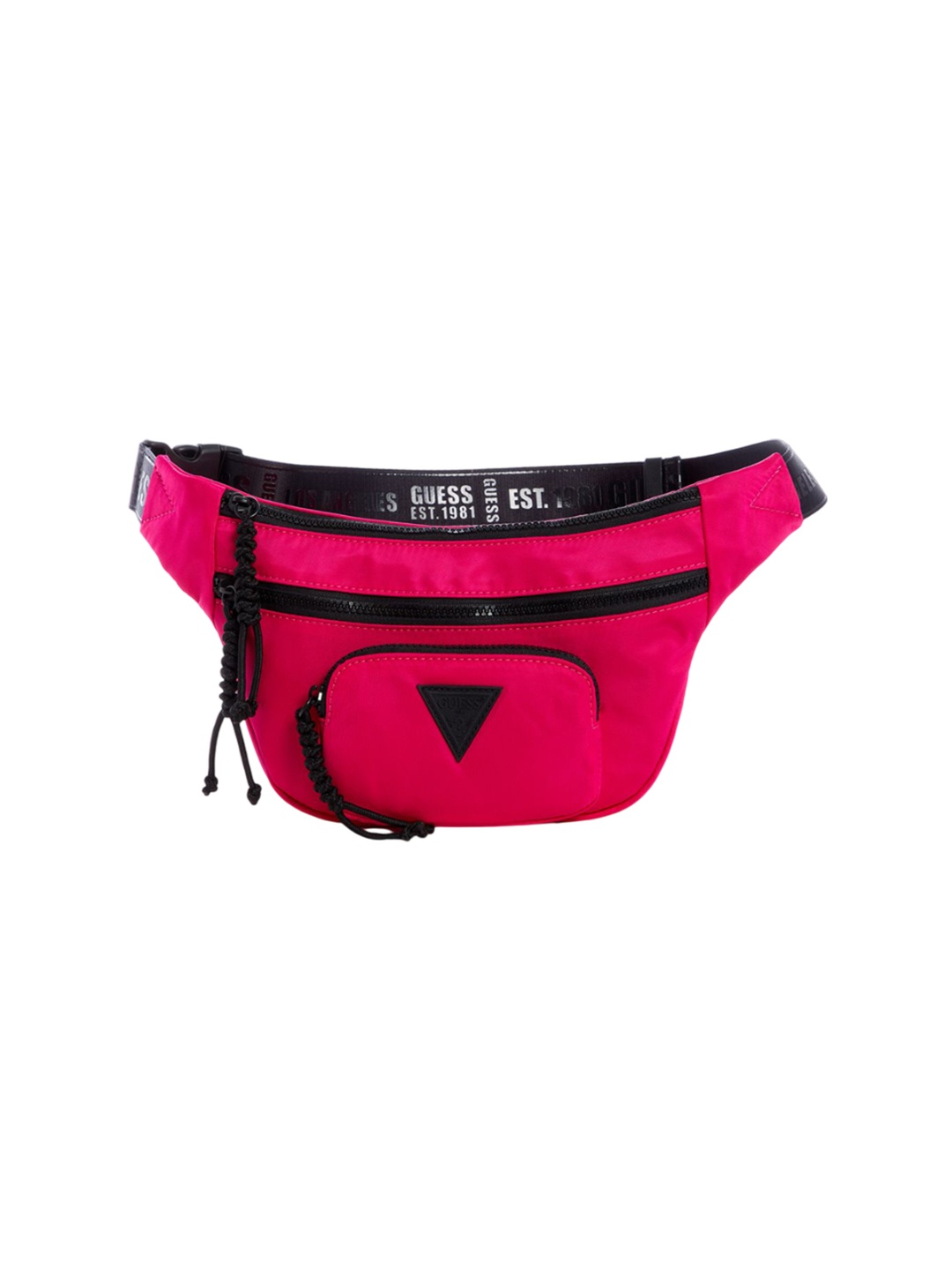 

GUESS Textured Waist Pouch, Pink