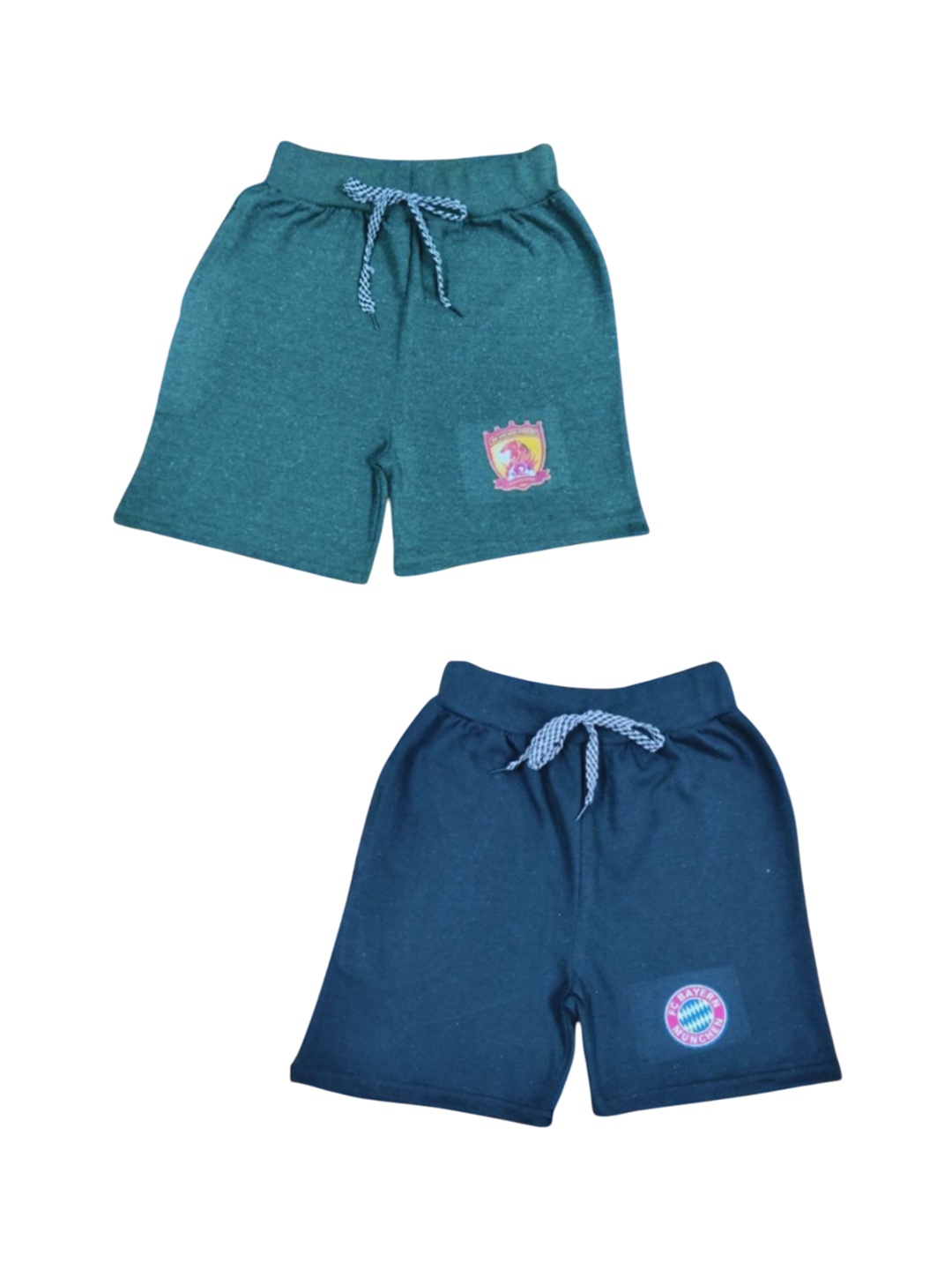 

Seyor Boys Pack of 2 Cotton Shorts, Green