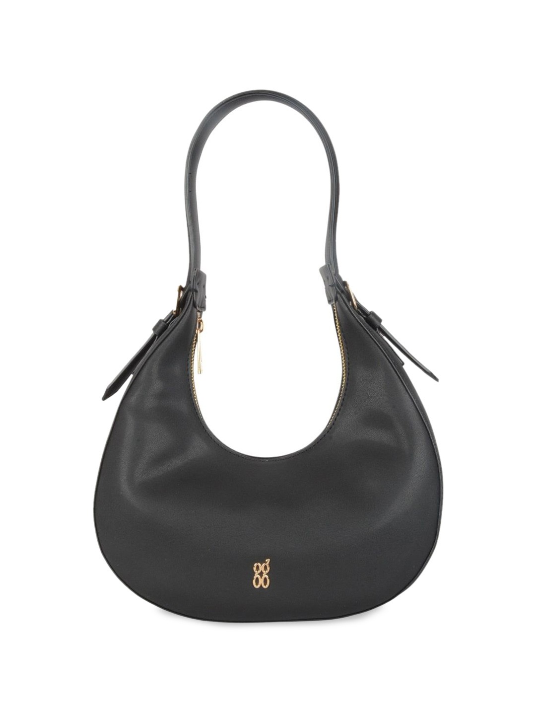

Baggit PU Handheld Bag with Tasselled, Black