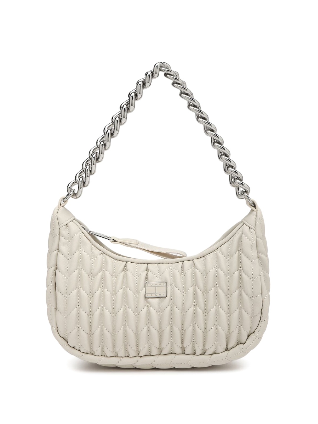 

Tommy Hilfiger PU Structured Sling Bag with Quilted, Beige