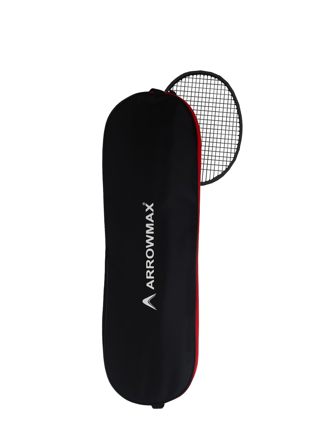

ARROWMAX Badminton Racquets Kit With Single Zip Shuttle Bag, Red