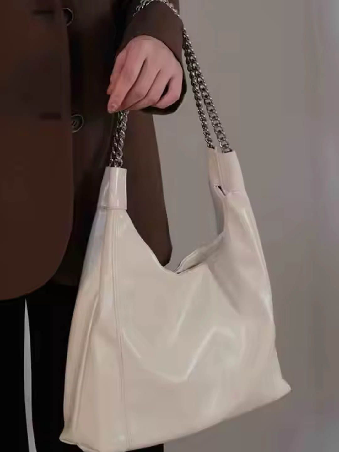 

StyleCast Shopper Hobo Bag with Tasselled, White