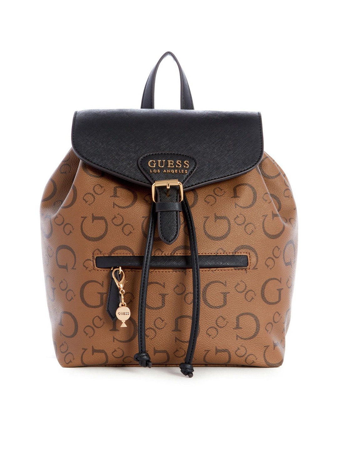 

GUESS Women Brand Logo Printed Backpack, Brown