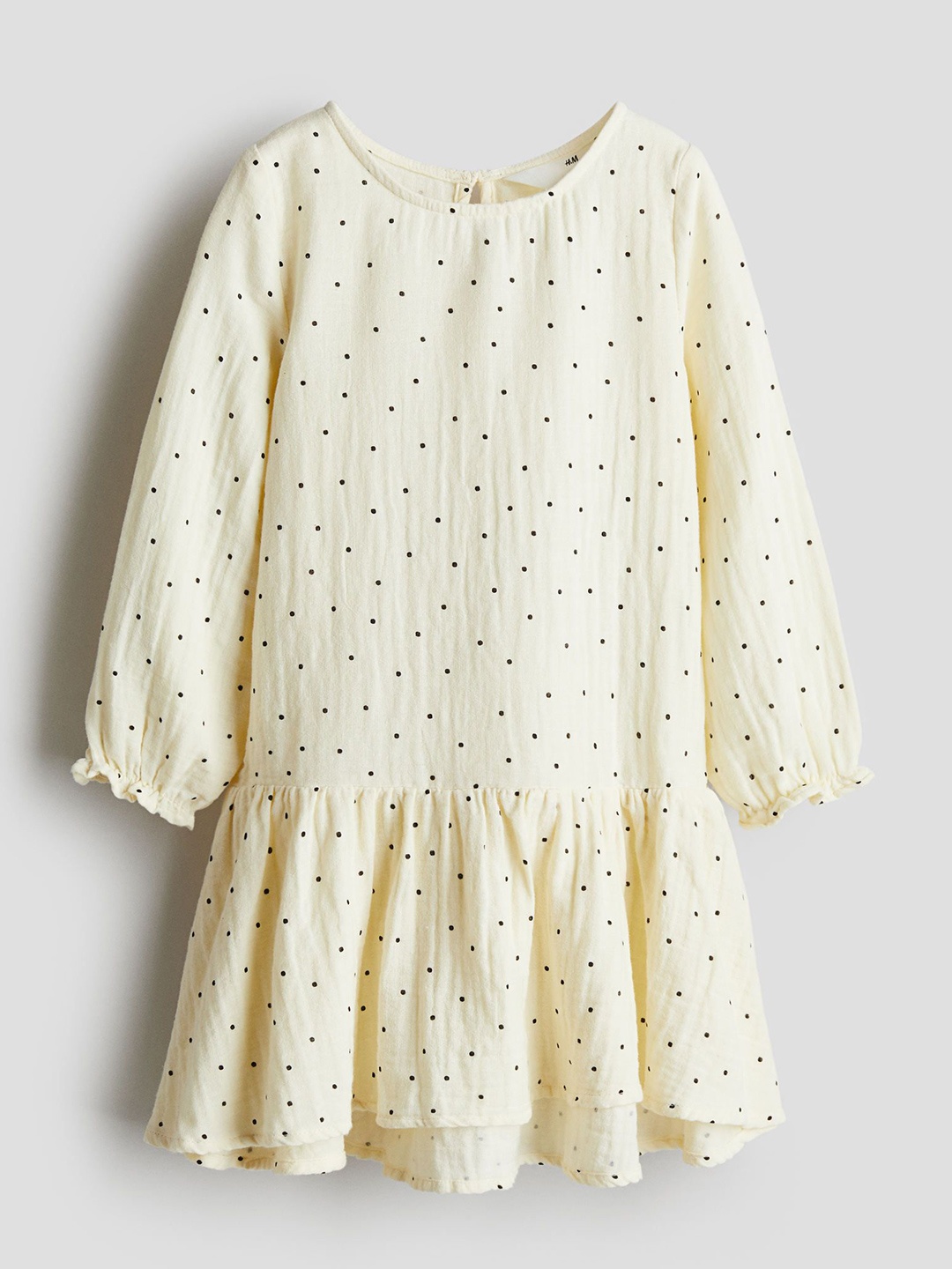 

H&M Cotton Muslin Dress, Yellow